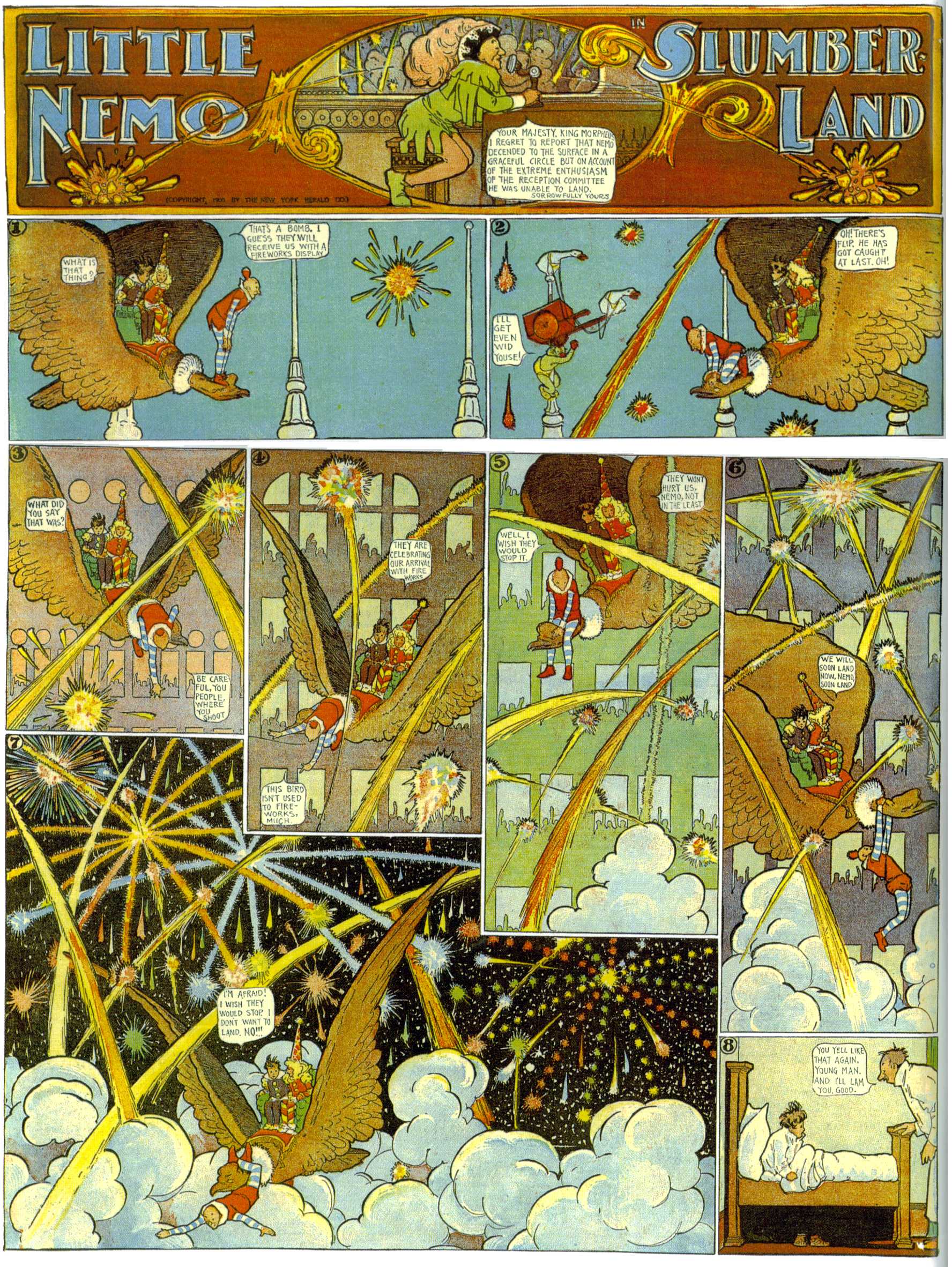Full-page Little Nemo in Slumberland by Winsor McCay