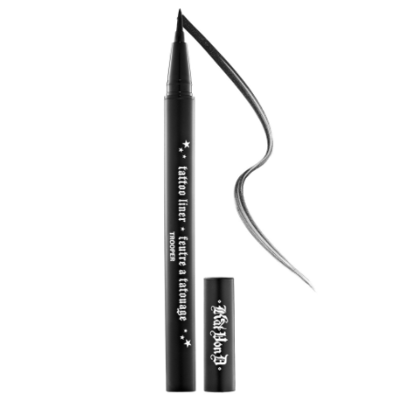 Close-up of Kat Von D’s Tattoo Liner, a smudge-proof liquid eyeliner perfect for long wear. #TreatYoself