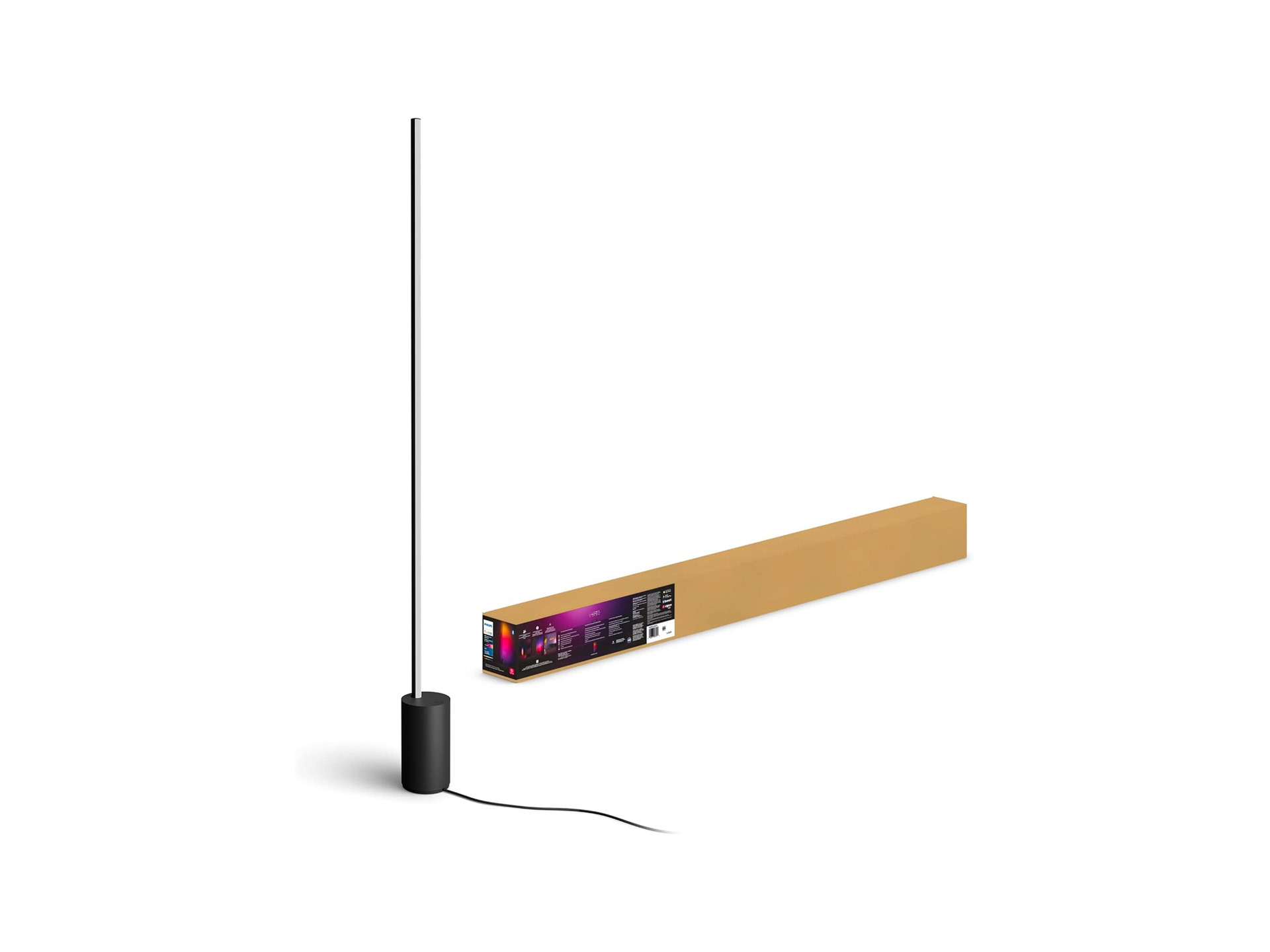 Philips Hue Smart LED Floor Lamp in a home office setting