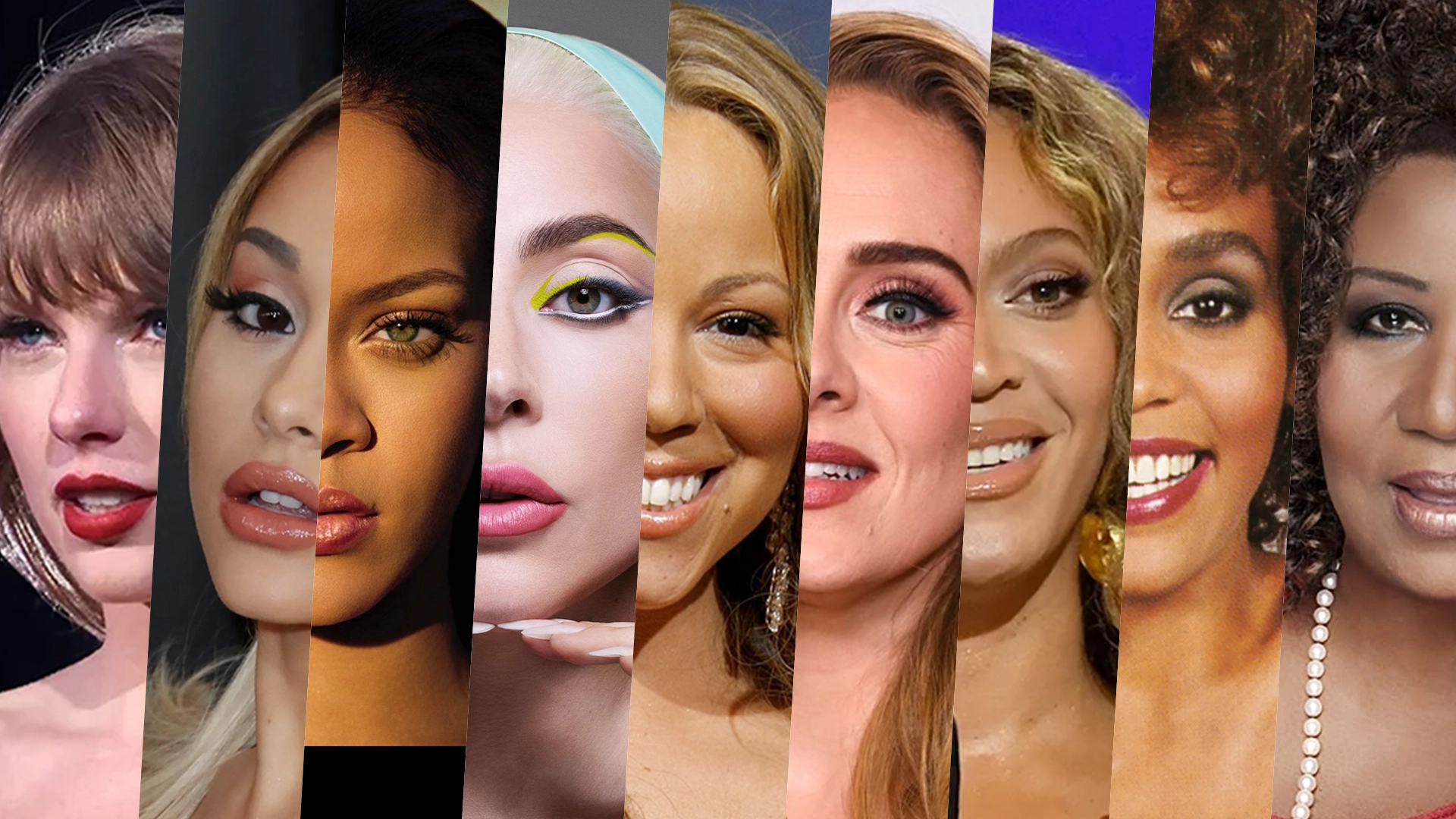 Collage of influential female vocalists from around the world.